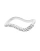 Diamond Wave Ring in White Gold